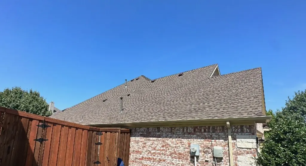 Completed roof replacement project in Cambria